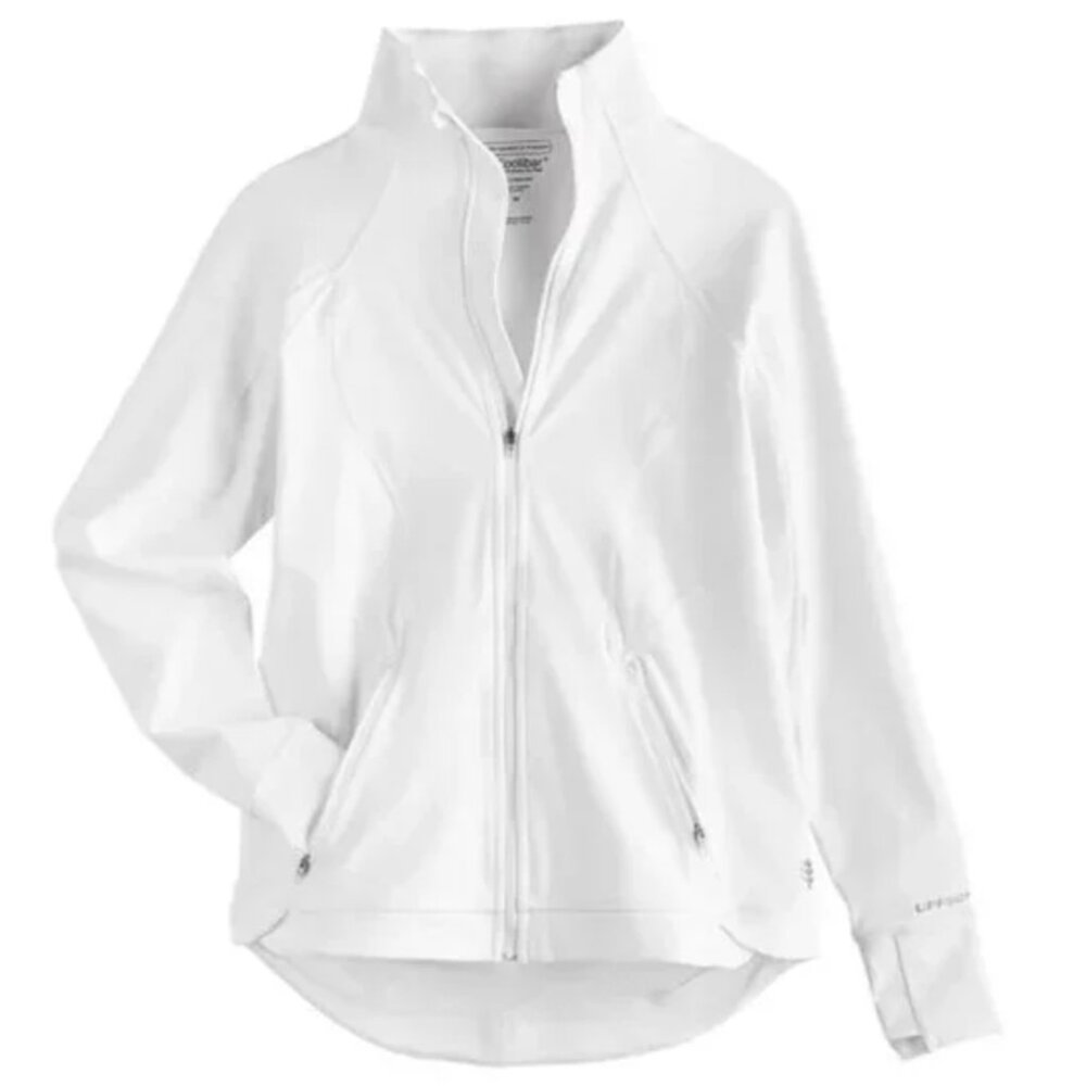 Coolibar White Full-Zip Women's Jacket